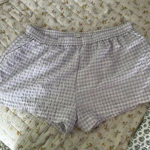 Wray stretchy gingham shorts